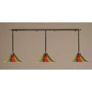 Toltec Lighting 33 764 Any Pendant with 14 Mardi Grass Glass Shade 