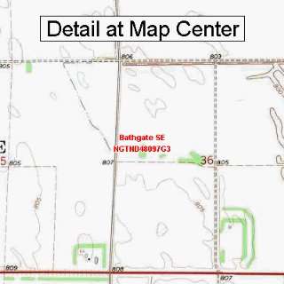  USGS Topographic Quadrangle Map   Bathgate SE, North 