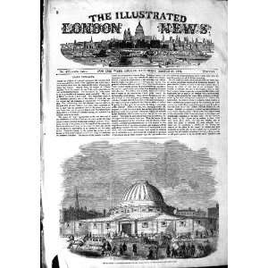   1851 BUILDING LEICESTER SQUARE WYLD MODEL EARTH PRINT