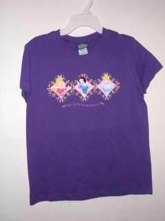 youth size L or M DISNEY 3 PRINCESS T shirt  