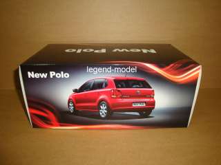 18 China Volkswagen New Polo 2011 Dealers Ed red  