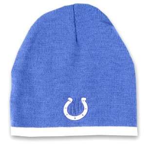   : Indianapolis Colts Royal / White Tip Knit Beanie: Sports & Outdoors