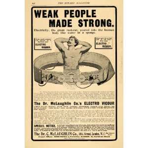  1903 Ad Weak People Strong Electro Vigour Belt London 