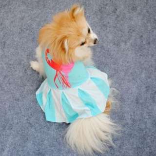 Lovely Dog Puppy Pet Apparel Cotton Dress free shipping Size XS,S,M,L 