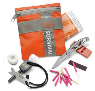 Basic Survival Kit has essential items for surviving outdoors. View 