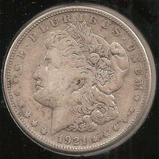 1921 S VF XF Morgan Silver Dollar #2  