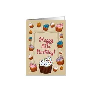  88th Birthday Cupcakes Card: Toys & Games