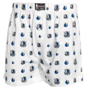  Dallas Mavericks White My Team Boxer Shorts: Sports 