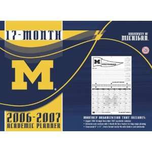   Michigan Wolverines 8x11 Academic Planner 2006 07