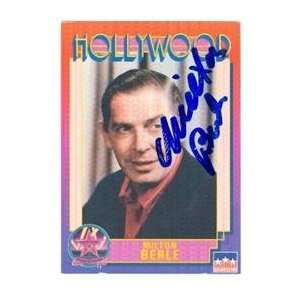  Milton Berle autographed Hollywood Walk of Fame trading 