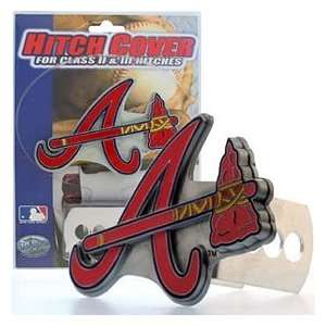  Atlanta Braves Trailer Hitch Cover   Logo: Sports 