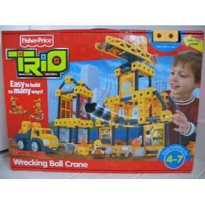  Fisher Price TRIO   Wrecking Ball Crane: Toys & Games