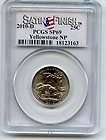 PCGS 2010 D SP69 Yellowstone Quarter Satin Finish  