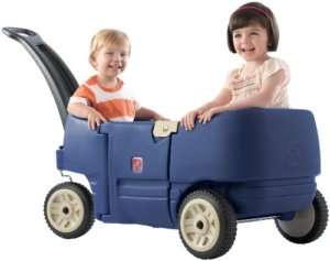 Step2 Wagon for Two Plus Blue very safety tow doors  