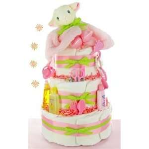  Little Lamb 3 Tier Diaper Cake (Girl or Boy): Baby