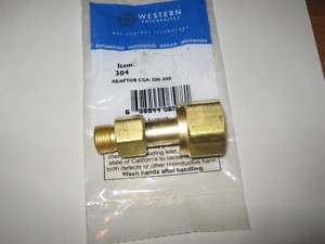 Western Adaptor 304 Acetylene CGA 300 Female 200 Male  