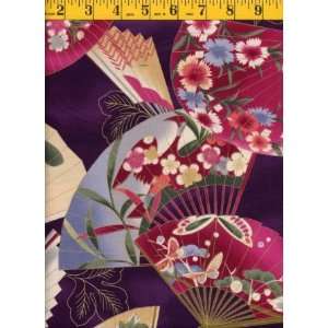  Quilting Fabric Hyakkaryouran Fans Arts, Crafts & Sewing