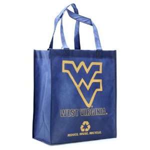   Virginia Mountaineers Navy Blue Reusable Tote Bag: Sports & Outdoors