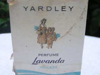 Vintage Yardley English Lavender Perfume Bottle w Box  