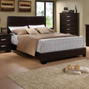   World Imports Furnishings 1097 QB Queen Bed in Cappuccino: Furniture