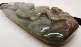 Large Chinese Jade Pendant CELESTIAL DRAGON 250g  