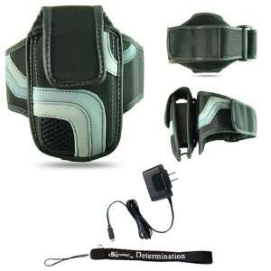 Workout Armband with Adaptable Neck Strap for HTC G2 + Includes a Home 