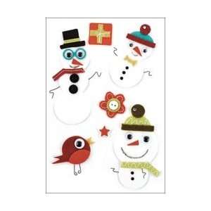  Basic Grey Jovial Woolies Layered Felt Stickers With 