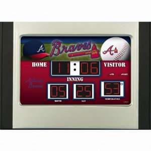  Atlanta Braves Scoreboard Desk & Alarm Clock: Sports 