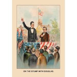   with Douglas (Abe Lincoln) 12x18 Giclee on canvas: Home & Kitchen