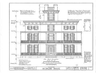   Victorian Octagonal Country House Plans blueprints, wraparound porches
