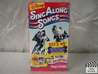 Disney Sing Along Songs   Pongo & Perdita VHS  