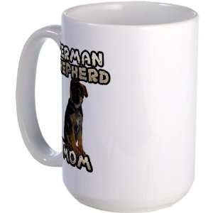 German Shepherd Mom Pets Large Mug by 