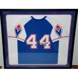  Hank Aaron Autographed Uniform   NEW Pro Framed MN STEINER 