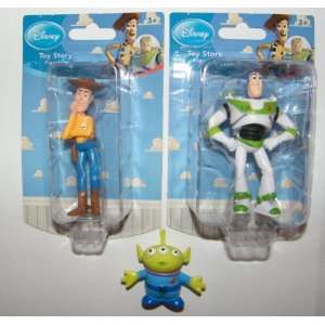 Disney Toy Story Buzz Lightyear, Woody and 3 Eyed Alien 