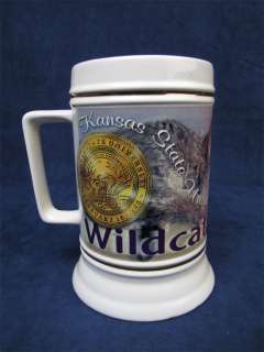 Kansas State University Wildcats Lrg Ceramic Stein Mug  