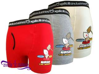 Mens Xplicit Bash The Bishop Funny Cheeky Boxers Shorts  