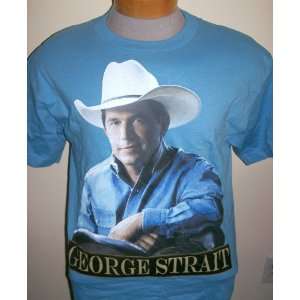  George Strait Carolina Blue T shirt Size 2XLARGE 
