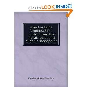   and eugenic standpoint Charles Vickery Drysdale  Books