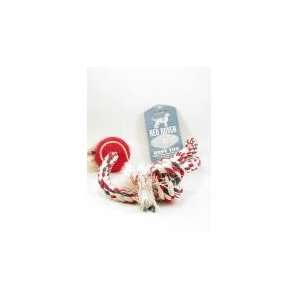  Red Rover Rope & Tennis Ball with Knots Mini (Red) by 