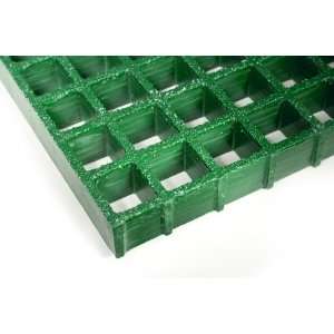 Fiberglass Molded Grating, Grit Top Surface, Green, ASTM D 635, 150 