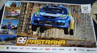 TRAVIS PASTRANA Signed 2010 SUBARU Rally Poster X Games  