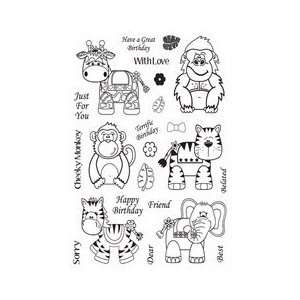  Wobblers Clear Acrylic Stamps Jungle Electronics