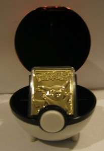 1999 Burger King Limited Edition Pokemon 23K Gold Plated Card Pikachu 