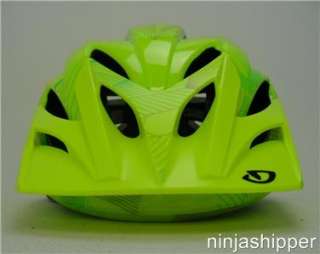 2012 Giro XAR Highlight Yellow/Bright Green Lines Bicycle Helmet 