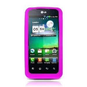 LG P999 T Mobile G2x Silicone Skin Case   Pink (Free HandHelditems 
