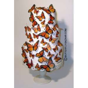   MONARCH Butterfly Wedding Cake Topper Set Multi Sized 36x Butterflies