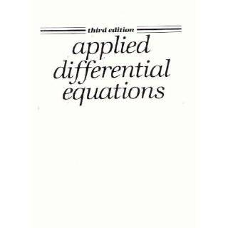 Applied Differential Equations (3rd Edition) by Murray R. Spiegel (Dec 