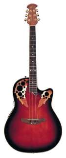 Ovation CS 257 Celebrity Super Shallow Acoustic Electric Guitar w/Case 