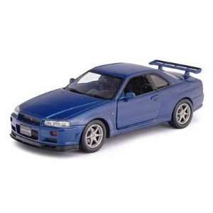  2003 Nissan Skyline GTR 1/18 Blue: Toys & Games