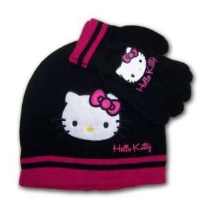   Ski Cap Beanie Winter Hat and Glove Set for Girls: Everything Else